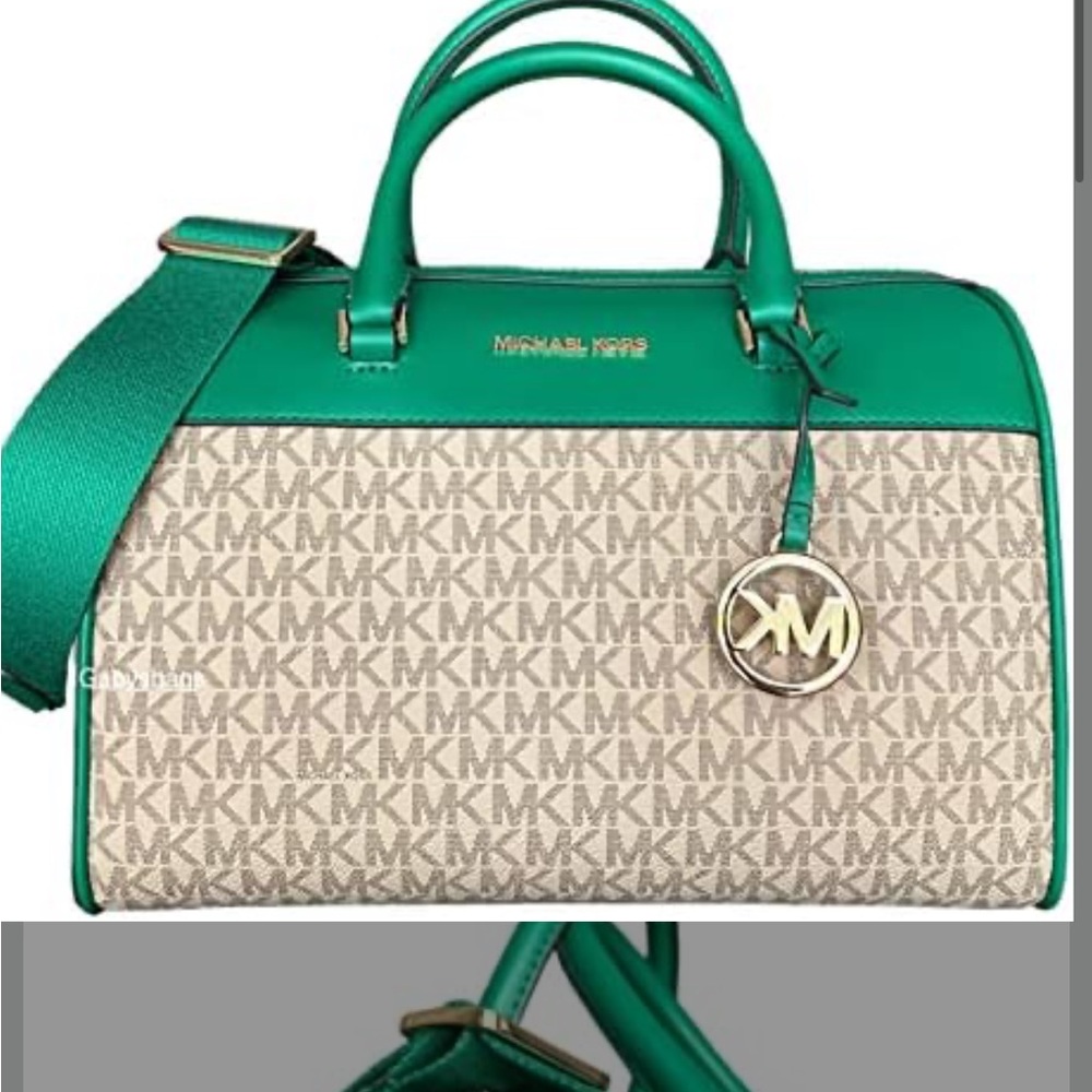 Michael Kors med Duffle Travel - Leather/Coated
PALMETTO GREEN 
MD DUFFLE
NWT